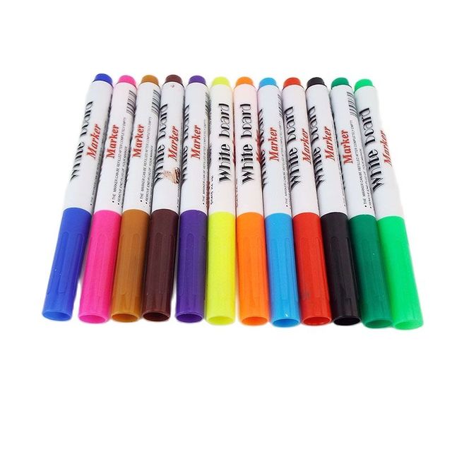 5PCS Erasable Marker Pen White Colors for Acrylic Plexiglass Blank Sign  Board, DIY by Yourself, Pen ONLY